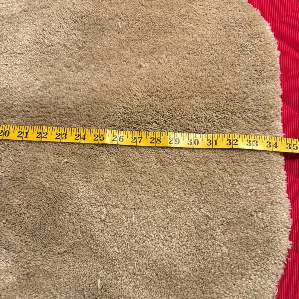 Plush Bath Rug with Rubber Backing